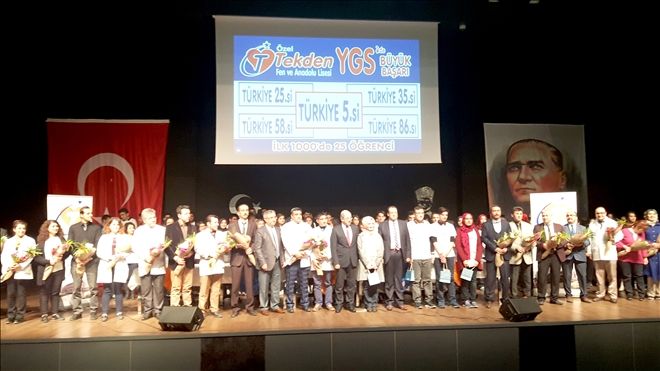 Tekden Fen ve Anadolu Lisesi´nden YGS´de büyük başarı 