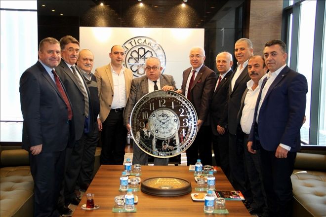 Ticaret Borsası´ndan KTO´ya hayırlı olsun ziyareti