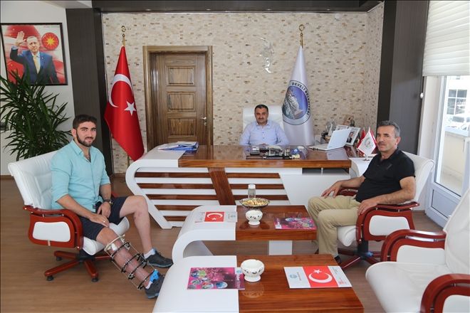 Güneydoğu gazisinden Başkan Cabbar´a ziyaret