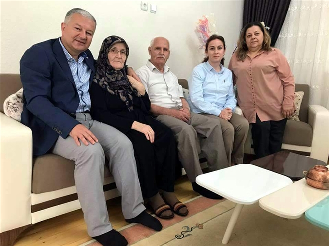 Kaymakam Duru´dan şehit ailelerine bayram ziyareti 