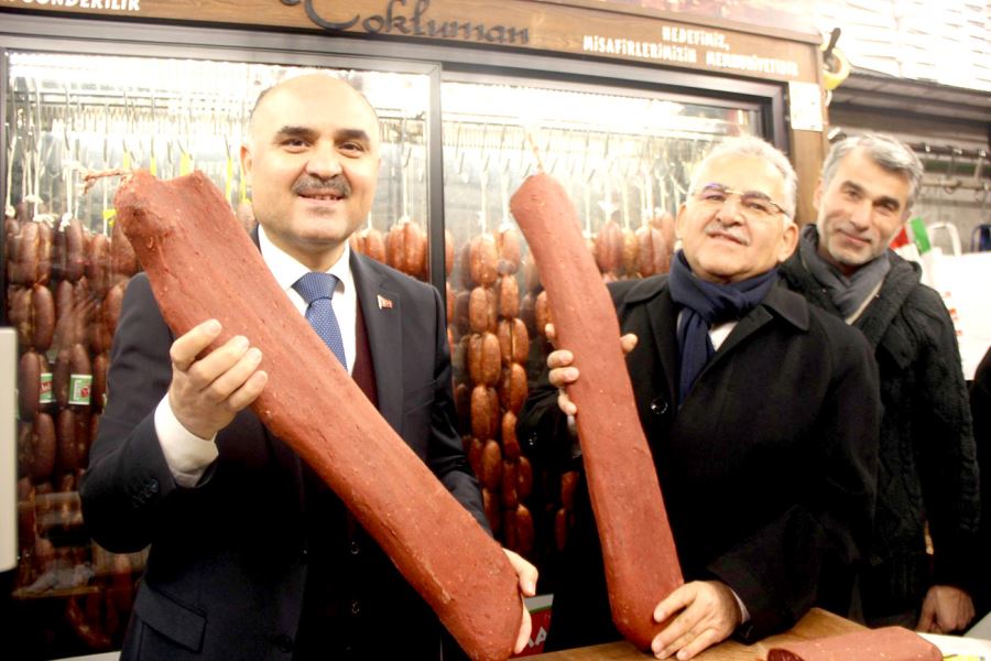 Vali Günaydın ve Başkan Büyükkılıç pastırmacı esnafını ziyaret etti 