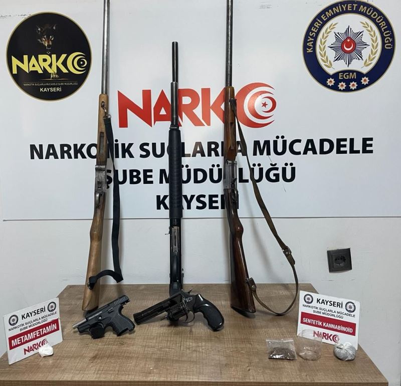 Kayseri’de 3 farklı uyuşturucu operasyonu: 5 gözaltı
