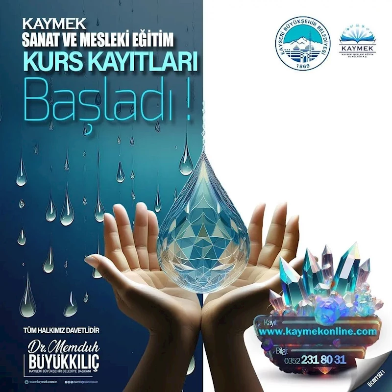 Büyükşehir KAYMEK’in sanat ve mesleki eğitim kurs kayıtları başladı
