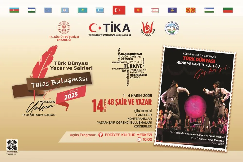 Türk dünyasının yazar ve şairleri Kayseri’de buluşacak