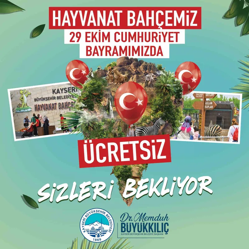 Başkan Büyükkılıç’tan hayvanseverlere Cumhuriyet Bayram jesti
