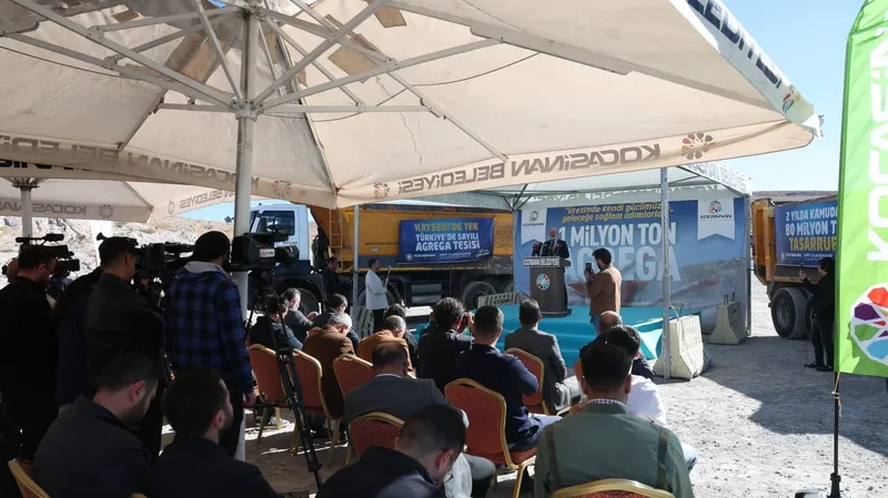 Kocasinan Belediyesi Agrega Üretim Tesisi’nde 1 milyon ton üretim yaptı