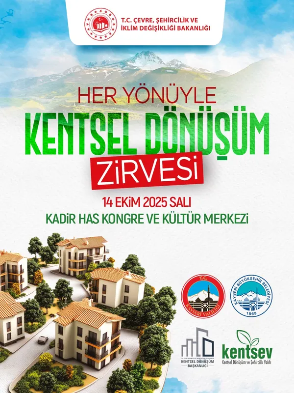 Kayseri; kentsel dönüşüm zirvesine ev sahipliği yapacak
