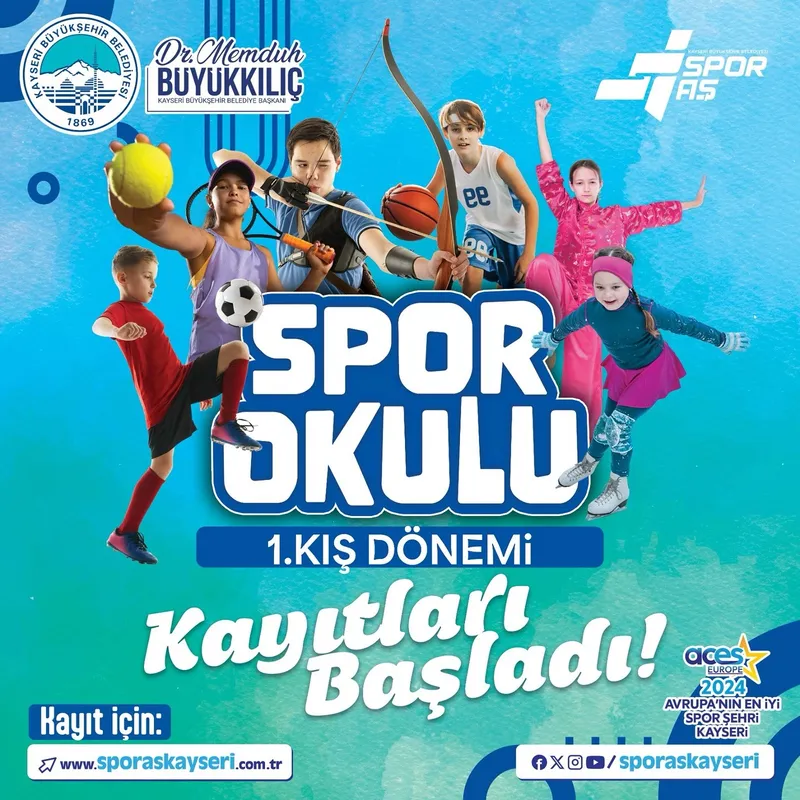 Büyükşehir’in spor okulunda 1. kış dönemi kayıtları başladı
