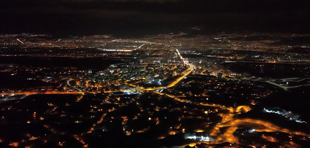 Kayseri’nin ışıkları göz kamaştırıyor