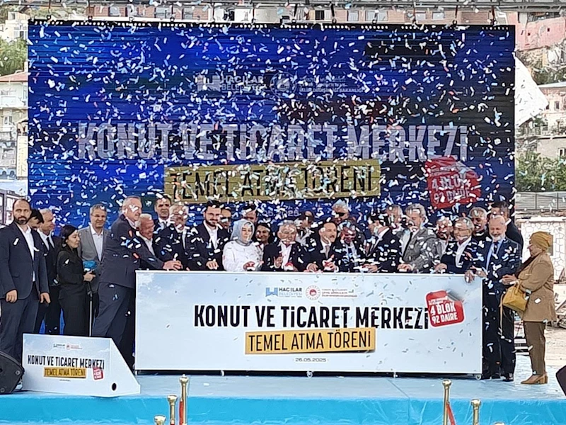 Hacılar’da konut ve ticaret merkezi temel atma töreni yapıldı
