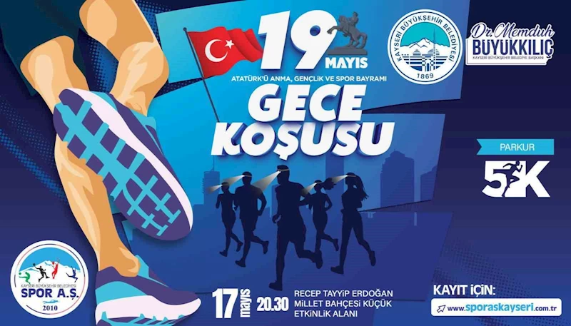 Büyükşehir Spor A.Ş.’den 19 Mayıs Gece Koşusu
