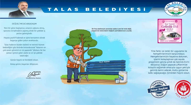 Başkan Yalçın’dan personele moralli başlangıç mesajı
