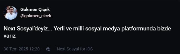 Vali Çiçek yerli ve milli platformda
