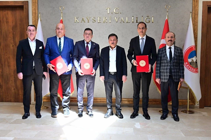 Kayseri OSB Sağlık Merkezi valilikte imzalanan protokolle Sağlık Müdürlüğü’ne tahsis edildi
