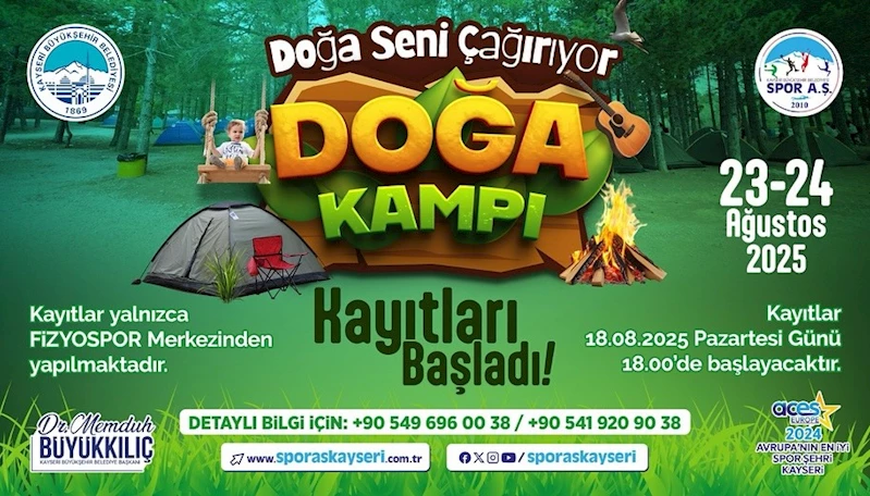 Büyükşehirin doğa kampı, yoğun ilgiyle devam ediyor
