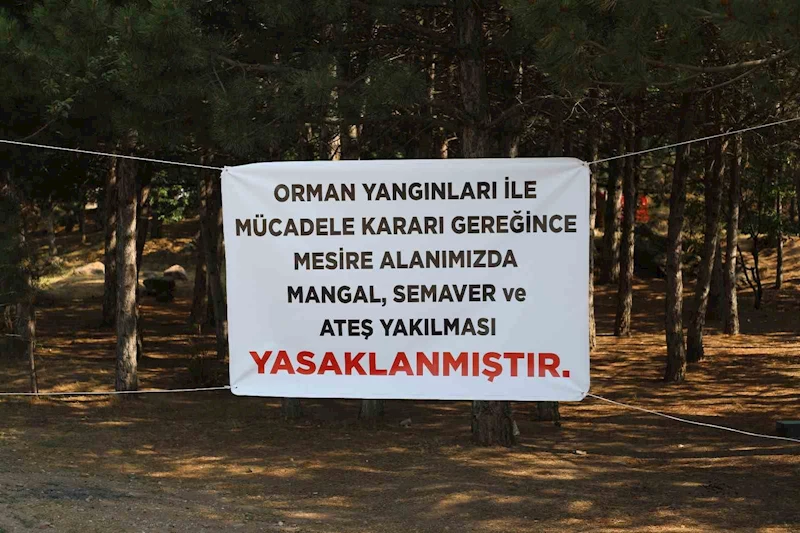 Melikgazi Belediyesi uyardı: Mesire alanlarında mangal, semaver yakmak yasak
